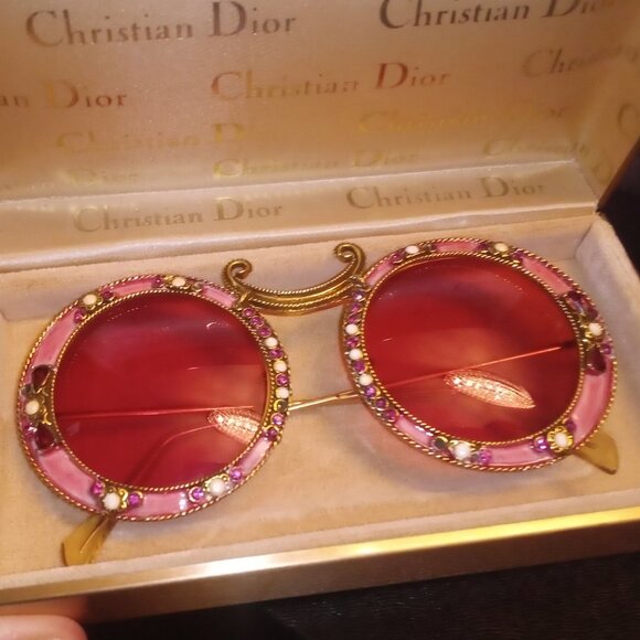 Christian DIOR Vintage Sunglasses 1960s PINK : DIOR COLLECTOR'S piece - Picture 17 of 17
